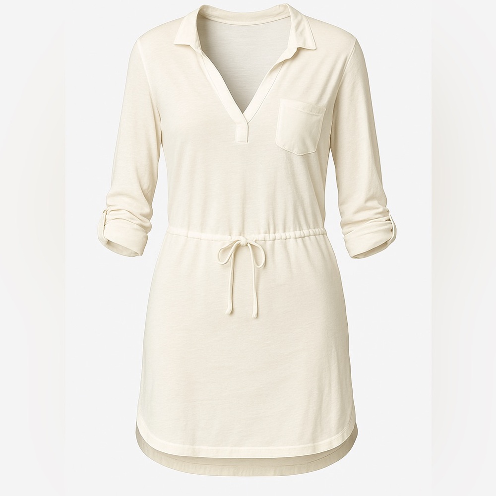James Perse Cream Long-Sleeve Top